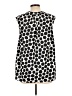 Merona Polka Dots Black Sleeveless Blouse Size L - photo 2