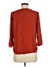 Veronica M. 100% Polyester Orange 3/4 Sleeve Top Size M - photo 2