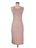 Leith Solid Tan Casual Dress Size M - photo 1
