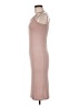 Leith Solid Tan Casual Dress Size M - photo 5