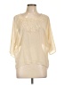 Pins and Needles 100% Polyester Ivory 3/4 Sleeve Blouse Size L - photo 1