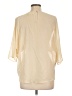 Pins and Needles 100% Polyester Ivory 3/4 Sleeve Blouse Size L - photo 2