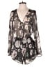 Audrey 3+1 100% Polyester Floral Gray Romper Size M - photo 1