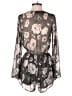 Audrey 3+1 100% Polyester Floral Gray Romper Size M - photo 2