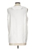 H By Halston 100% Polyester White Sleeveless Blouse Size L - photo 2