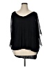 Seven7 100% Rayon Black 3/4 Sleeve Blouse Size XL - photo 1