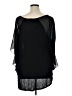 Seven7 100% Rayon Black 3/4 Sleeve Blouse Size XL - photo 2