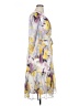 DKNY 100% Polyester Print Yellow Casual Dress Size 14 - photo 4