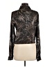Guess 100% Polyester Animal Print Black Long Sleeve Blouse Size M - photo 2