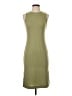 Nine West Solid Green Casual Dress Size S - photo 1