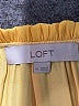 Ann Taylor LOFT 100% Polyester Yellow Short Sleeve Blouse Size M - photo 7