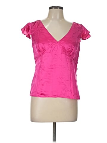 Polo Jeans Co. by Ralph Lauren Short Sleeve Silk Top (view 1)