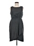 Worthington Solid Gray Cocktail Dress Size 8 Petite - photo 1