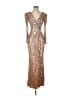 Mac Duggal 100% Polyester Gold Cocktail Dress Size 2 - photo 1