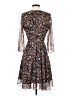 The Kooples 100% Polyester Floral Black Cocktail Dress Size XS (0) - photo 2