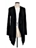 Tory Burch 100% Cotton Solid Black Kimono Size L - photo 1