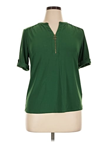 Perseption Concept Short Sleeve Blouse (view 1)