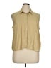 Banana Republic 100% Polyester Tan Sleeveless Blouse Size XL - photo 1