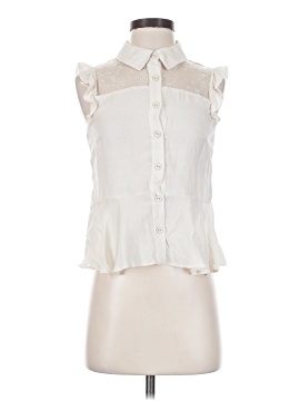 Jill Jill Stuart Sleeveless Button Down Shirt