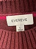 Evereve Stripes Burgundy Pullover Sweater Size L - photo 7