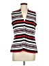 Calvin Klein Red Sleeveless Button-Down Shirt Size M - photo 1