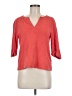 Lilla P 100% Cotton Orange 3/4 Sleeve Top Size M - photo 1