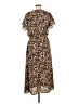 Sienna Sky 100% Polyester Animal Print Brown Casual Dress Size L - photo 2