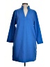 Entro Solid Blue Casual Dress Size S - photo 1