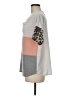 Pink Lily Color Block Gray Sweater Vest Size M - photo 5