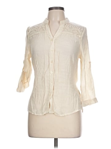 Mine 3/4 Sleeve Button-Down Shirt (view 1)