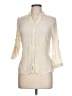 Mine Ivory 3/4 Sleeve Button-Down Shirt Size L - photo 1