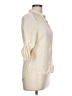 Mine Ivory 3/4 Sleeve Button-Down Shirt Size L - photo 4