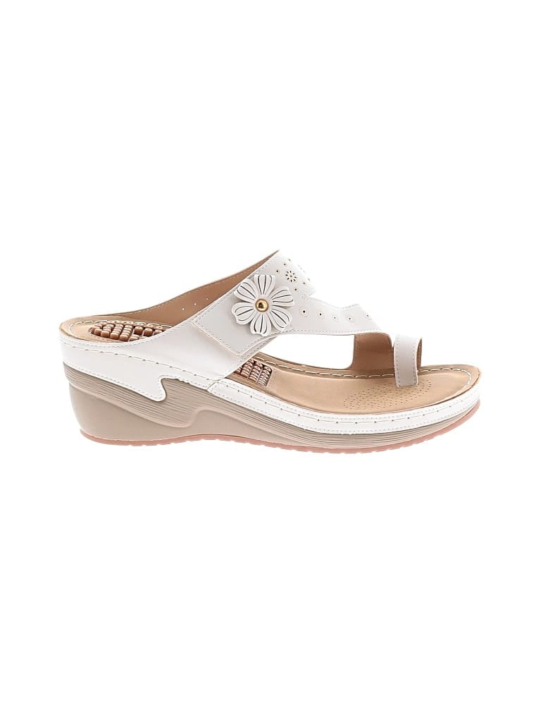 Pre-owned Assorted Brands Wedges In White