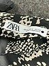 Zara Graphic Black Cocktail Dress Size S - photo 7
