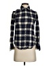 Theory Plaid Blue Long Sleeve Blouse Size P (petite) - photo 1