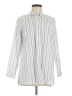 J.Jill Stripes Silver Long Sleeve Blouse Size M - photo 1