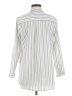 J.Jill Stripes Silver Long Sleeve Blouse Size M - photo 2