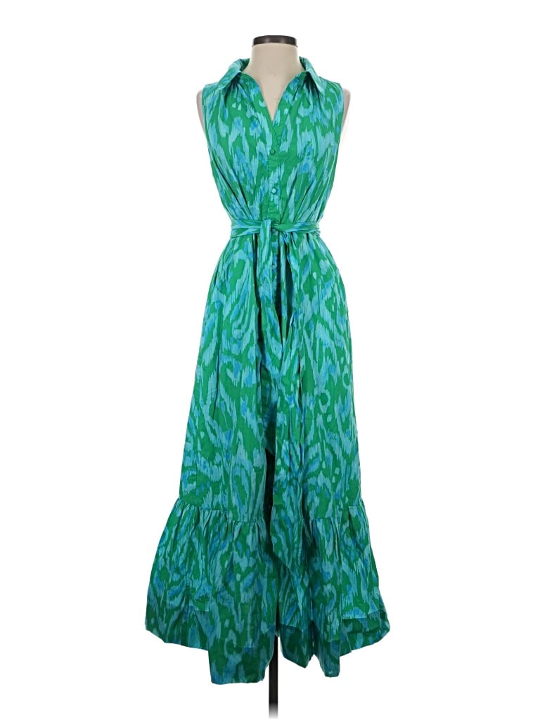 Pre-owned Sugarlips Casual Dress In Green