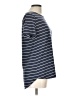Pink Clover Stripes Gray Short Sleeve Top Size L - photo 4