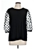 89th & Madison Black 3/4 Sleeve Top Size L - photo 1