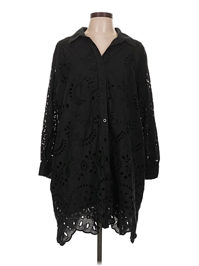 Pre-owned Unbranded Kimono In Black