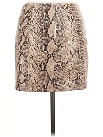 Le Lis Faux Leather Skirt (view 2)