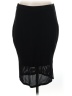 St. John Solid Black Formal Skirt Size M - photo 1