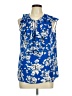 Ivanka Trump Blue Sleeveless Blouse Size M - photo 1