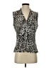 Calvin Klein Silver Sleeveless Blouse Size S - photo 1