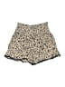 Three Dots Animal Print Gold Shorts Size S - photo 1