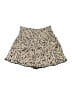 Three Dots Animal Print Gold Shorts Size S - photo 2