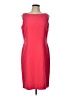 Albert Nipon Solid Red Cocktail Dress Size 12 - photo 1