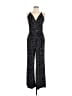 Kaileigh Stars Black Jumpsuit Size L - photo 1