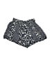 Angie 100% Rayon Floral Blue Shorts Size S - photo 2